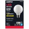 6Pk - Satco 6w G25 Globe Filament LED 2700K E26 Base White Dimmable - 60w equiv